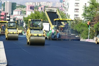 Ankara’nın Muhtelif Cadde ve Bulvarlarlarına Asfalt Kaplama İşi