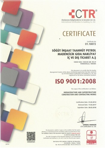 CERTIFICATES OF QUALITY