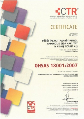 CERTIFICATES OF QUALITY