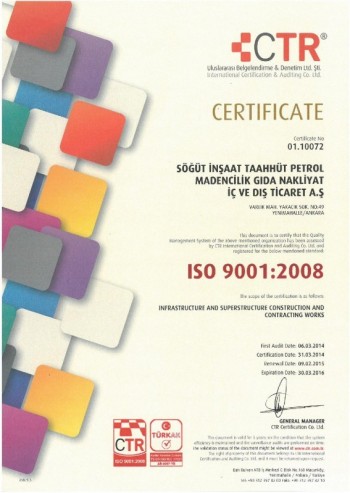 CERTIFICATES OF QUALITY