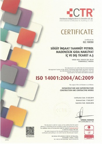 CERTIFICATES OF QUALITY