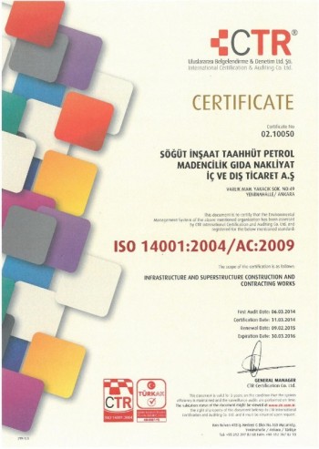 CERTIFICATES OF QUALITY